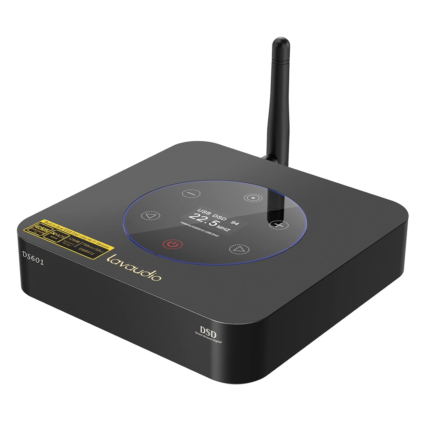 1Mii DS601 HiFi USB DAC de escritorio para estéreo doméstico, decodificador Bluetooth LDAC de alta resolución, aptX HD Bluetooth 5.0 receptor de