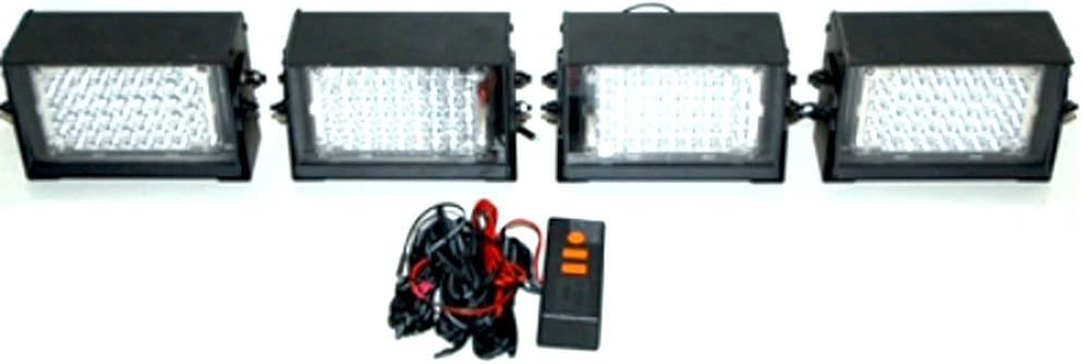 86806 Quad Strobe 41 LED para uso interior 4 luces estroboscópicas 2 blancas y 2 rojas