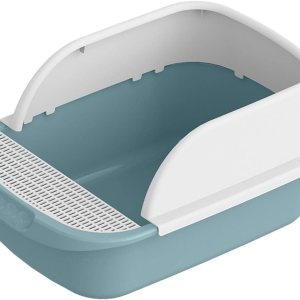 Caja de arena para inodoro para gatos, bandeja de arena semicerrada extraíble grande a prueba de salpicaduras, accesorios de viaje para gatitos, Caja de arena para inodoro para gatos, bandeja de arena semicerrada extraíble grande a prueba de salpicaduras, accesorios de viaje para gatitos,