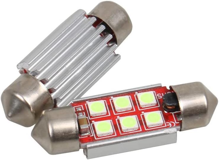 1797 Bombilla LED de 1.417 in C5W 6411 6418 DE3425, luz de cúpula azul hielo 8000K 3030 SMD para coches, mapa, matrícula, cajuela, luces interiores,