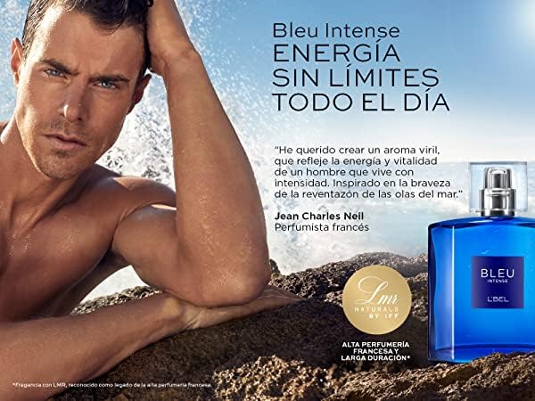 L’BEL – Bleu Intense Perfume para Hombre Larga Duración 3.4 fl oz3.4 Oz