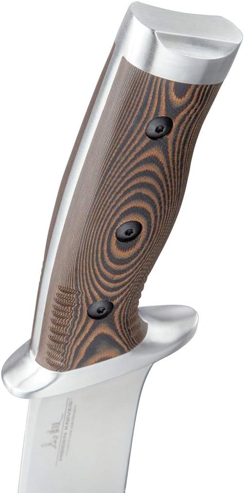 Gil Hibben Tundra Hunter Cuchillo de hoja fija  Hoja de acero inoxidable 420 HC, básculas de mango G10 mecanizadas CNC, pomo de acero inoxidable