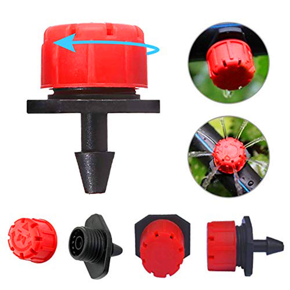MSDADA 110 goteros de riego ajustables, rociadores, emisor de goteo, sistema de riego antiobstrucción para macizos de flores, jardines, césped en