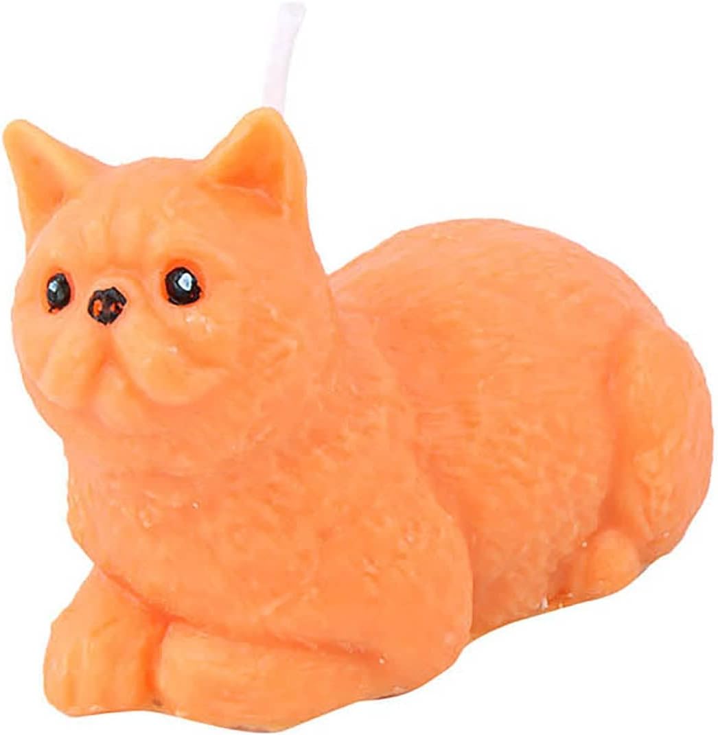 Grainrain Moldes de vela hechos a mano 3D molde de fabricación de velas molde de jabón de silicona animal gato (SXY231)