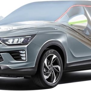 La funda para automóvil es adecuada para Ssang Yong KorandoKorando e-MotionKorando Sports 2012-2023, resistente al agua, la lluvia, el sol y la La funda para automóvil es adecuada para Ssang Yong KorandoKorando e-MotionKorando Sports 2012-2023, resistente al agua, la lluvia, el sol y la