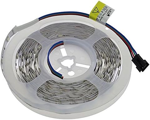 Tira de luz LED flexible con cambio de colores 12v (carrete de 5m16.4 pies) de Ledwholesalers, 2034rgb