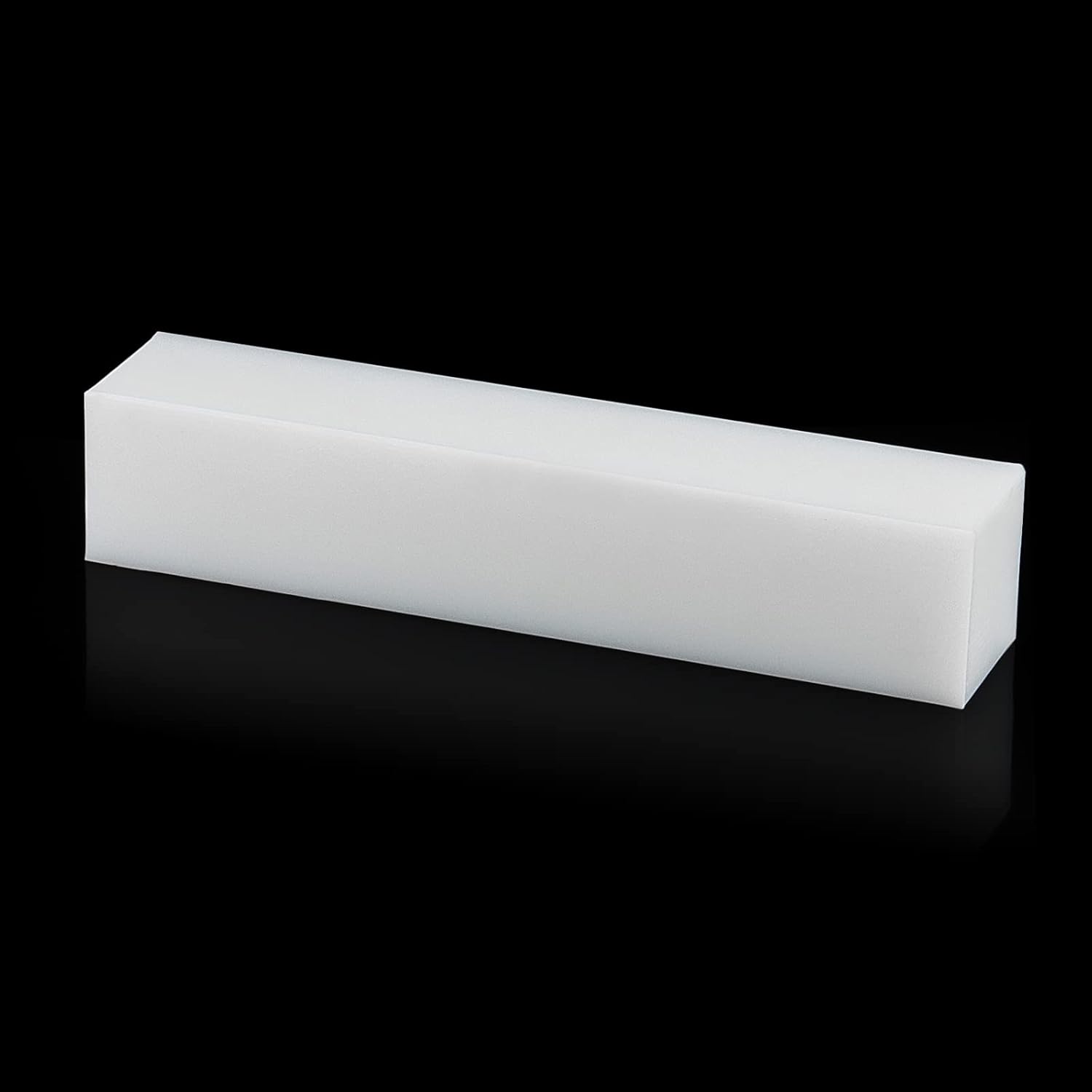 LEXININ Bloque roscado de nailon grande de 11.8 x 2.4 pulgadas, bloque roscado de plástico UHMW, bloque de roscado rectangular de nailon sólido para