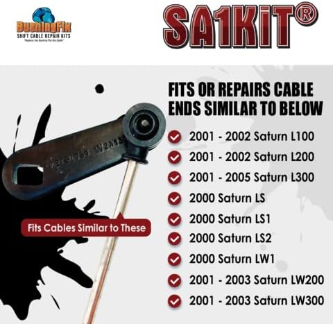 BushingFix SA1KIT Kit de reparación de bujes de cable de cambio de transmisión automática, kit de reparación de transmisión para bujes de cambio