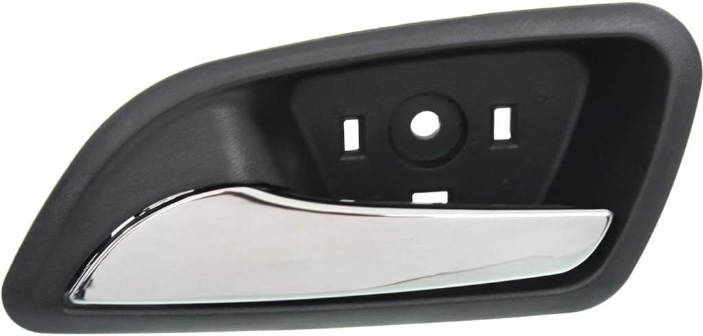 KarParts360 para Chevy Cruze Limited 2016 Manija de puerta interior delantera o trasera lado del conductor bisel negro con palanca cromada  Trim
