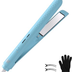 Quico Alisadora de pelo, plancha plana de iones negativos antiencrespamiento, calentamiento rápido de 15 segundos, memoria de temperatura, ajustable Quico Alisadora de pelo, plancha plana de iones negativos antiencrespamiento, calentamiento rápido de 15 segundos, memoria de temperatura, ajustable