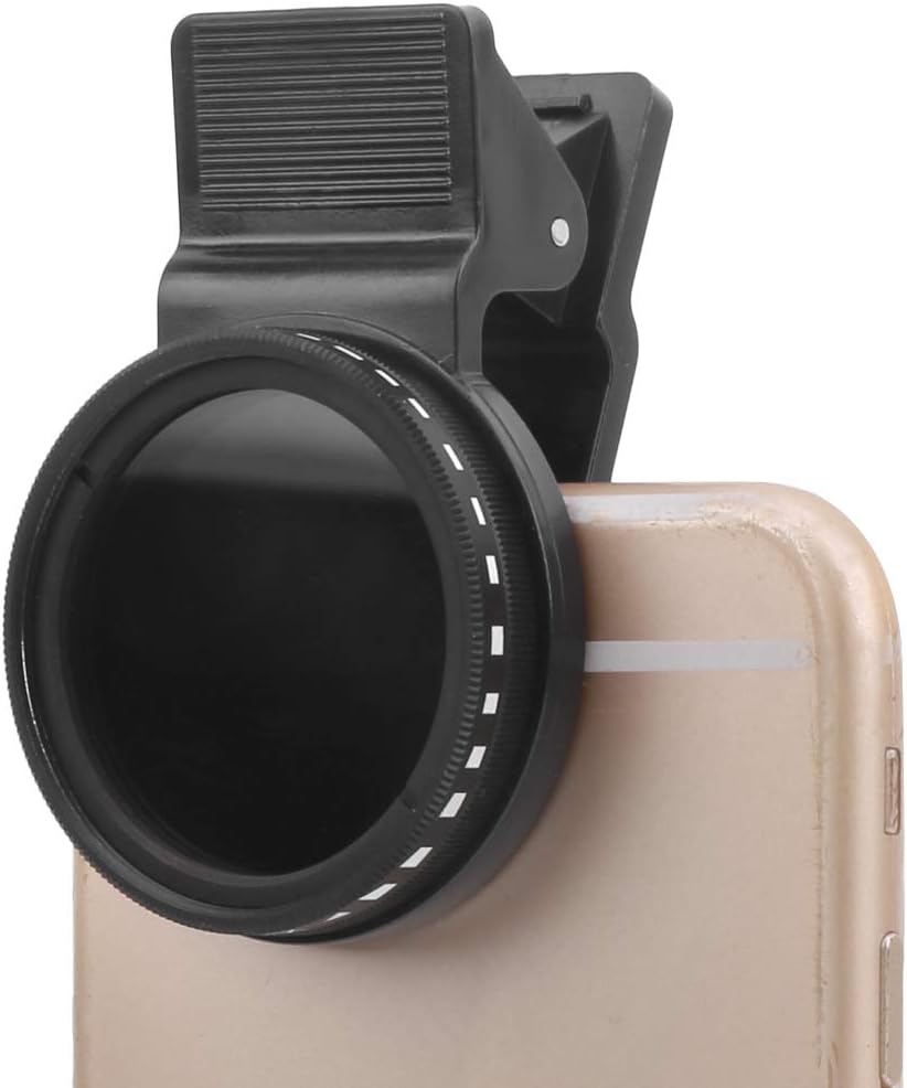 Veledge – Filtro de lente ND ajustable de 1.457 in ND2 400, densidad neutra, alta transmisión de luz, marco de aluminio ligero, reduce la luz y