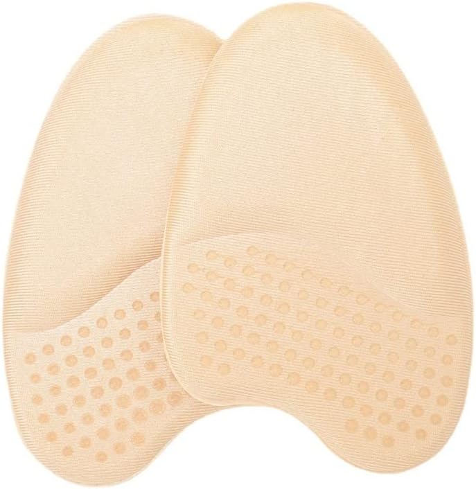 2 pares de almohadillas metatarsianas, cojines de pies para mujer (beige), Beige
