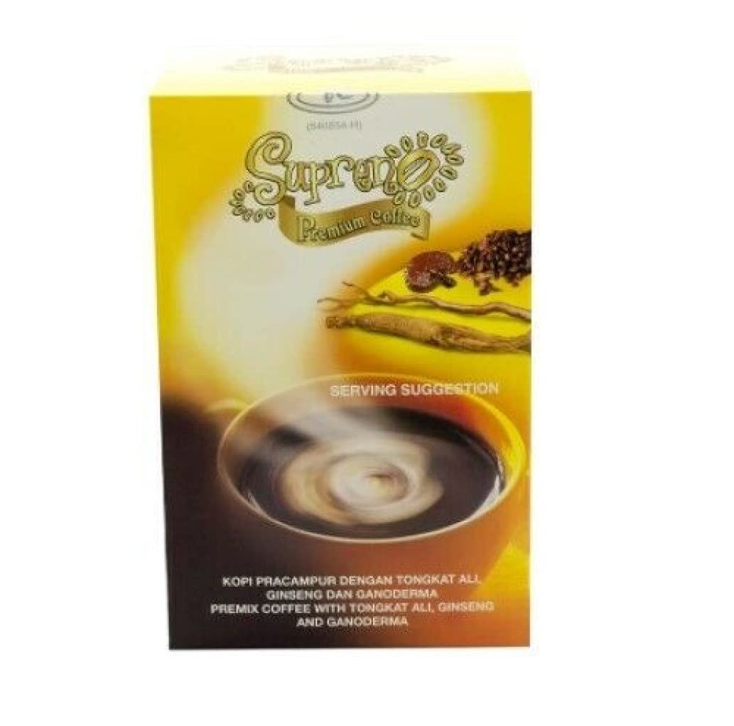 4 cajas Gano Excel Supreno Premium Café Ginseng Ganoderma Lucidum