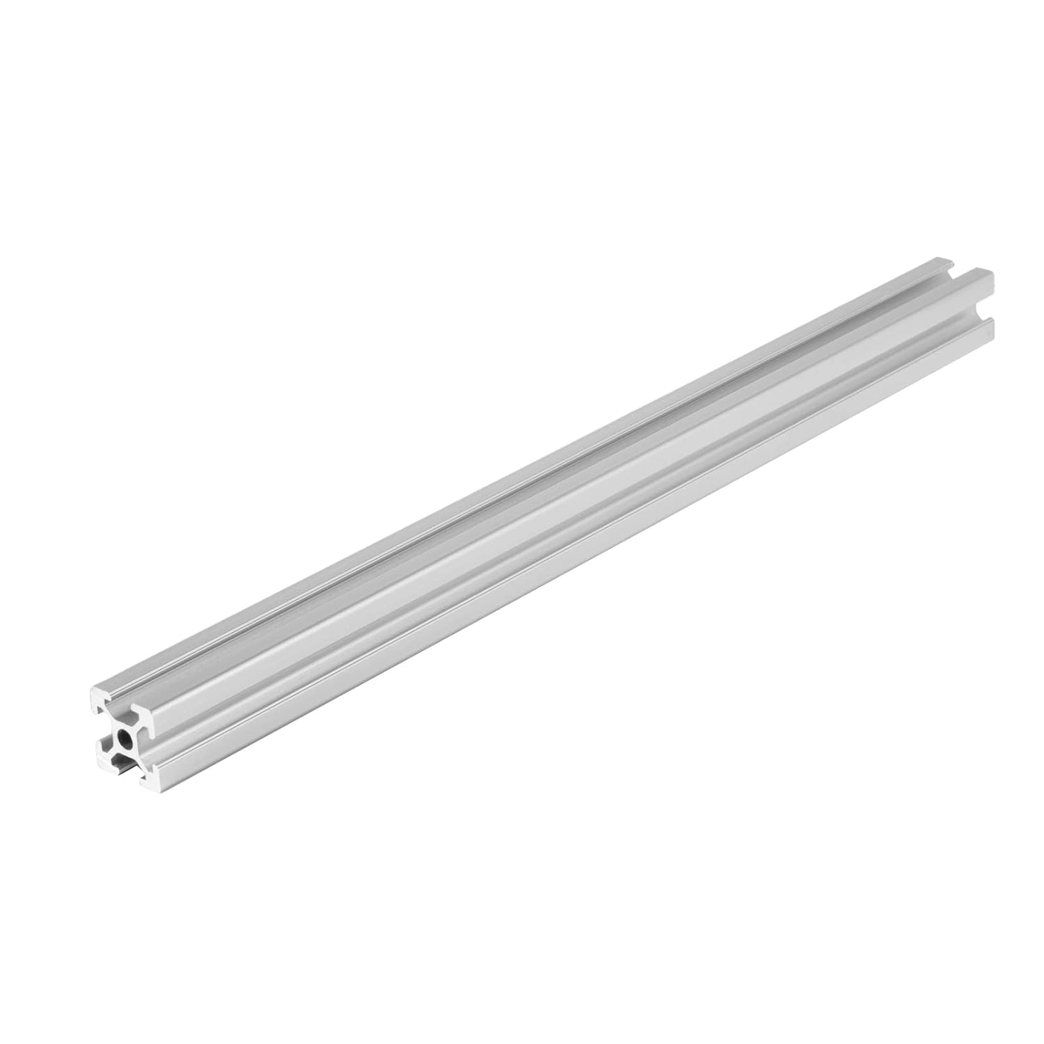 4 piezas de 9.843in 2020 plata con ranura en T perfil de aluminio anodizado estándar europeo guía marco para bricolaje, impresora 3D y máquina CNC