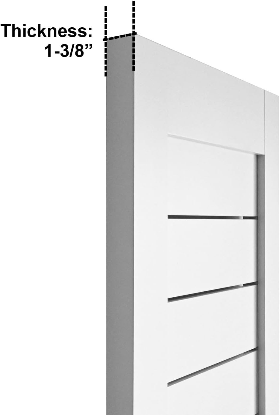 DIYHD Puerta de armario plegable blanca de 67 x 84 pulgadas con 75 “Bi plegable puerta corredera de granero hardware