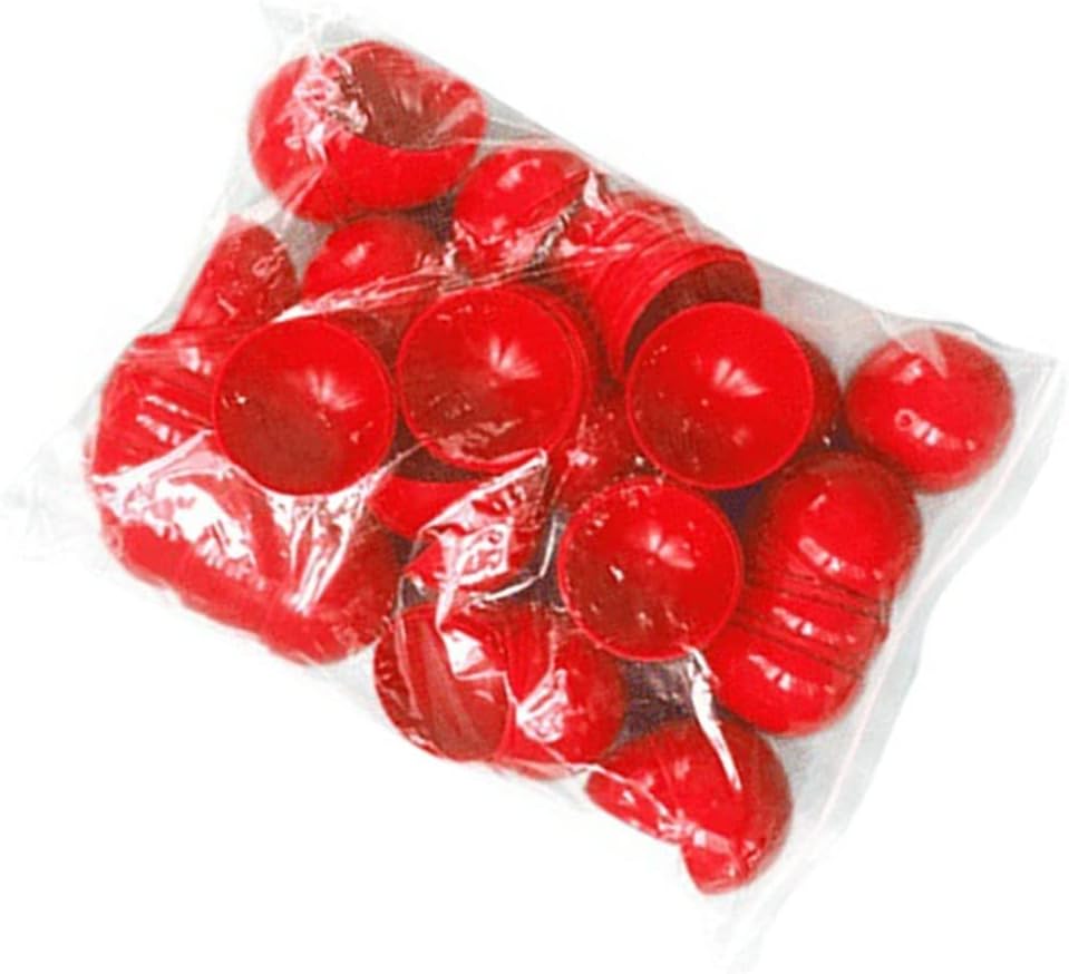 ERINGOGO Juego de bingo, 25 bolas de lotería, bolas huecas para rifas, bolas de bingo de plástico de repuesto de tamaño Pong, para bolas de dibujo