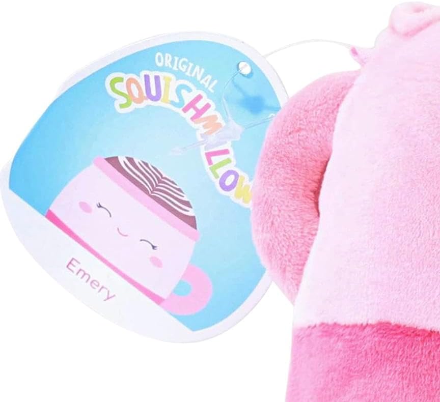 Squishmallow Oficial Kellytoy Food Squad – Juguetes de peluche suave (cacao caliente Emery, 5 pulgadas)