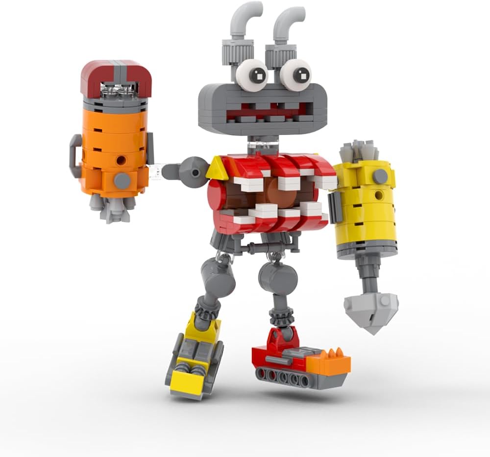 Epic Level Monster Wubbox – Juego de bloques de construcción de figuras de acción cantando, juguetes creativos, coleccionables, cumpleaños, adecuado