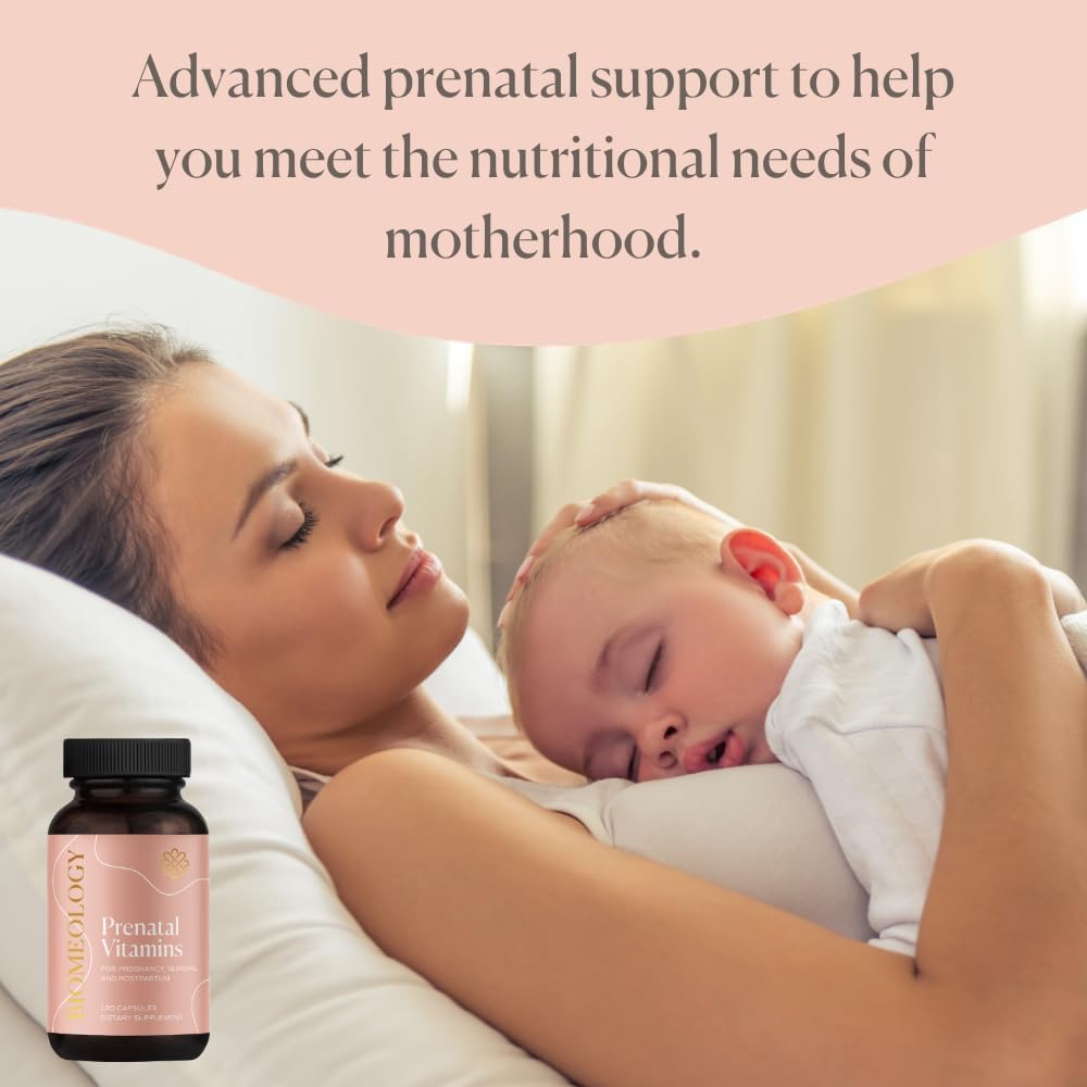 Vitaminas prenatales – Multivitamínico metilado para el embarazo con nutrientes biodisponibles – Nutrición para mamá y bebé, desarrollo fetal con