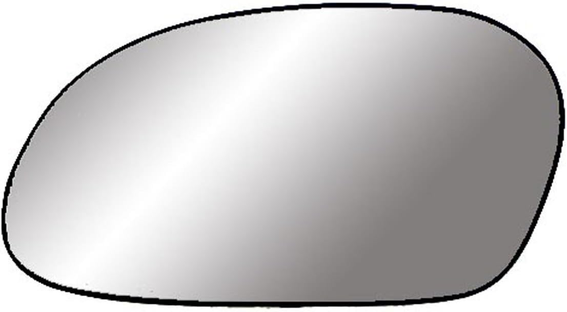 Espejo de cristal no calentado para el lado del conductor con placa de respaldo, Ford Taurus, Mercury Sable, 3 78″ x 6 1516″ x 7 14″