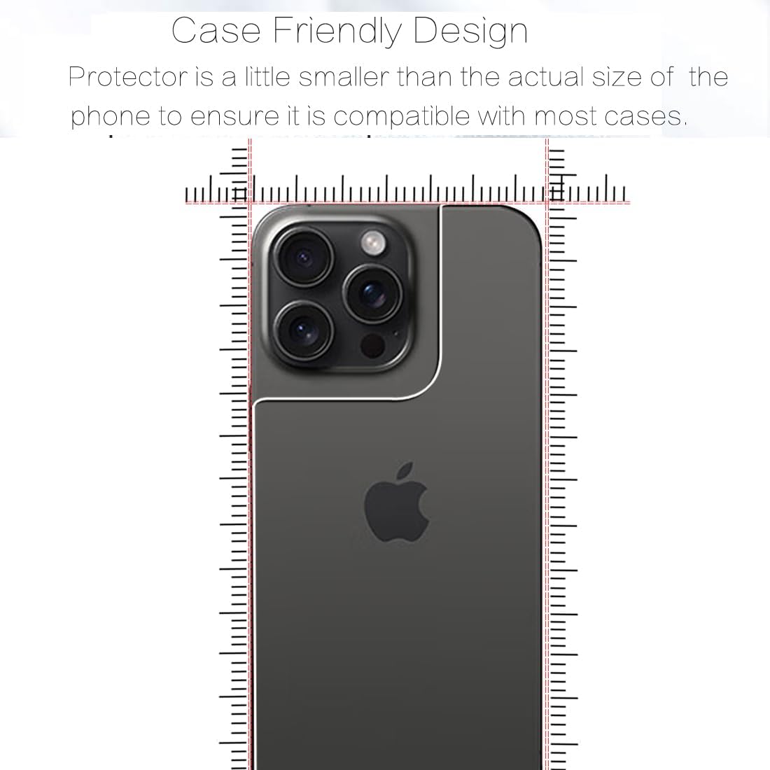 Protector de pantalla compatible con iPhone 15 Pro Max, 2 protectores de espalda + 2 protectores de lente de cámara, vidrio Ultra HD, antiarañazos,