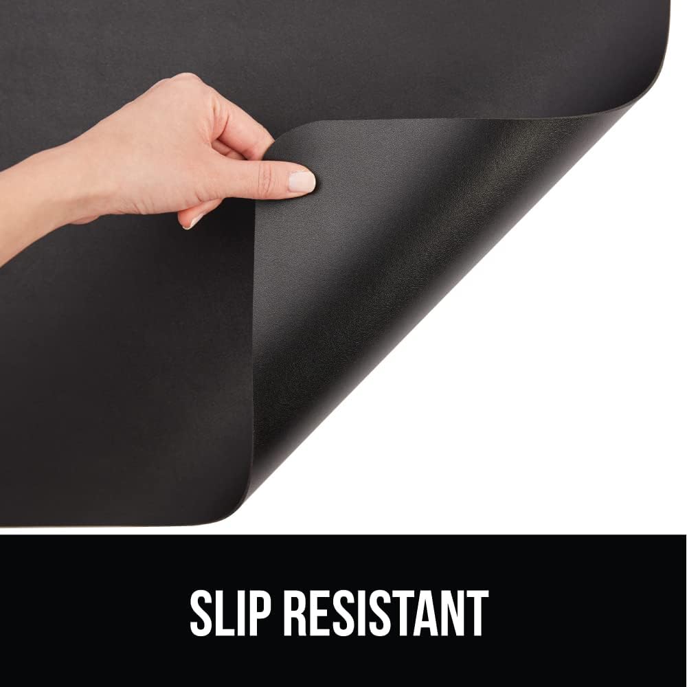 GORILLA GRIP Alfombrilla de escritorio, antideslizante y resistente al calor, almohadillas de piel sintética suave, protector de doble cara, fundas