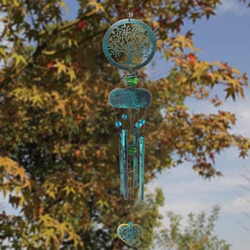 Campanillas de viento, árbol de la vida, campanillas de viento de tono profundo para exteriores, regalo conmemorativo para mamá, abuela, mujer,