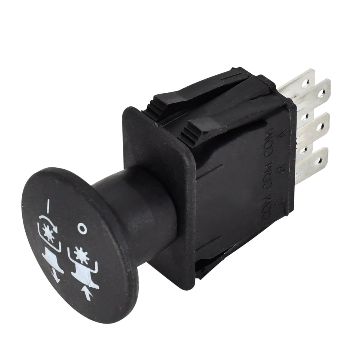 Interruptor de toma de fuerza de 10 amperios compatible con Delta 6201-303 6204-303 Bush Hog 50018299 Wright 52420003 Dixie Chopper 6201-303 Bunton