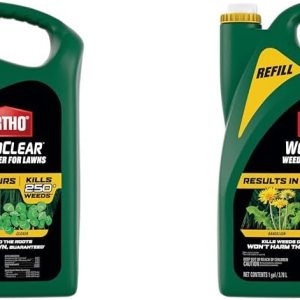 Ortho WeedClear herbicida para césped recarga, no daña el césped (cuando se utiliza según las indicaciones), mata el diente de león y el trébol, 1 Ortho WeedClear herbicida para césped recarga, no daña el césped (cuando se utiliza según las indicaciones), mata el diente de león y el trébol, 1