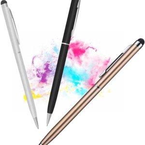 Bolígrafos capacitivos para pantallas táctiles, bolígrafos de estilistas 2 en 1, pantallas táctiles universales para iPad, iPhone, tabletas, Samsung Bolígrafos capacitivos para pantallas táctiles, bolígrafos de estilistas 2 en 1, pantallas táctiles universales para iPad, iPhone, tabletas, Samsung