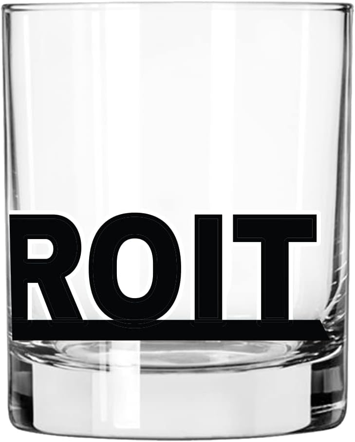 Toasted Tales – Vaso de whisky Detroit Skyline Cityscapes  Regalo para la gente de Detroit City  Vasos Old Fashioned Rocks Urban City  Regalo para
