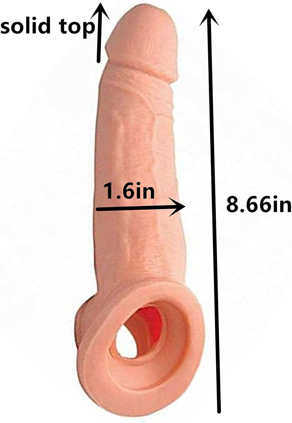 FARHOKO Condón macho roscado condón adulto bloqueo fino anillo extendido manga carne manga