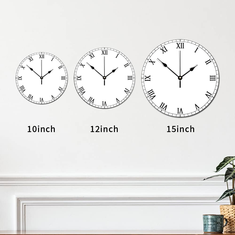 ArogGeld Reloj tropical en algún lugar de madera, reloj de pared de madera, funciona con pilas, 12 pulgadas, sin tictac, moderno, para sala de
