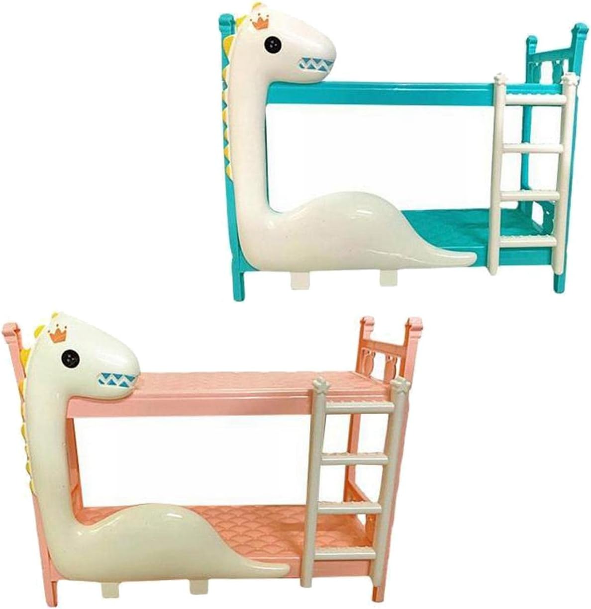 Esquirla 2pcs 112 muñecas literas realistas doble capa camas juguetes dormitorio modelos