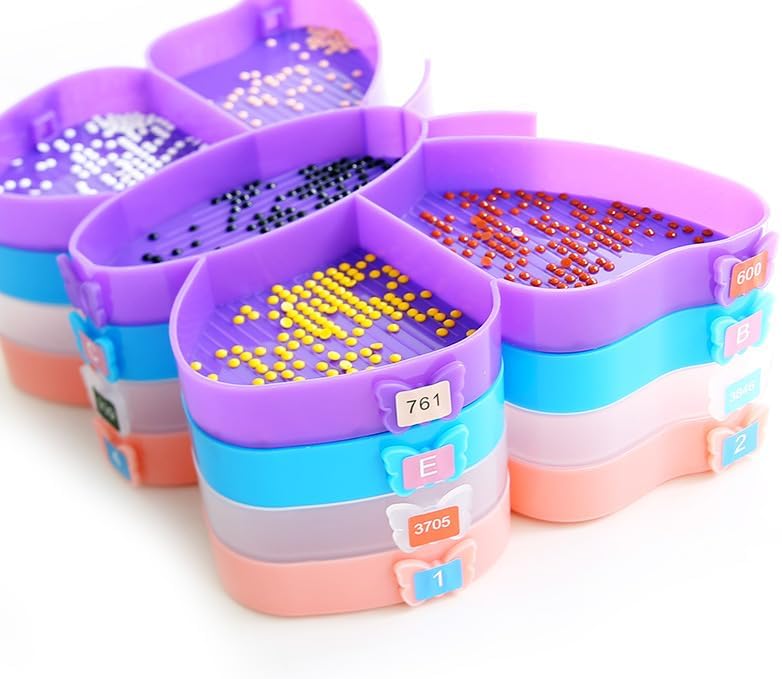 FIYO Organizador de bandejas de pintura de diamantes, accesorios para bolígrafos de pintura de diamantes, organizador de bandeja de pintura de