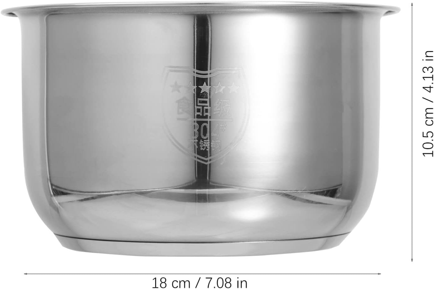 Olla de arroz interna de acero inoxidable interior ollas de cocina interior 2l recipiente antiadherente para olla arrocera tradicional arrocera