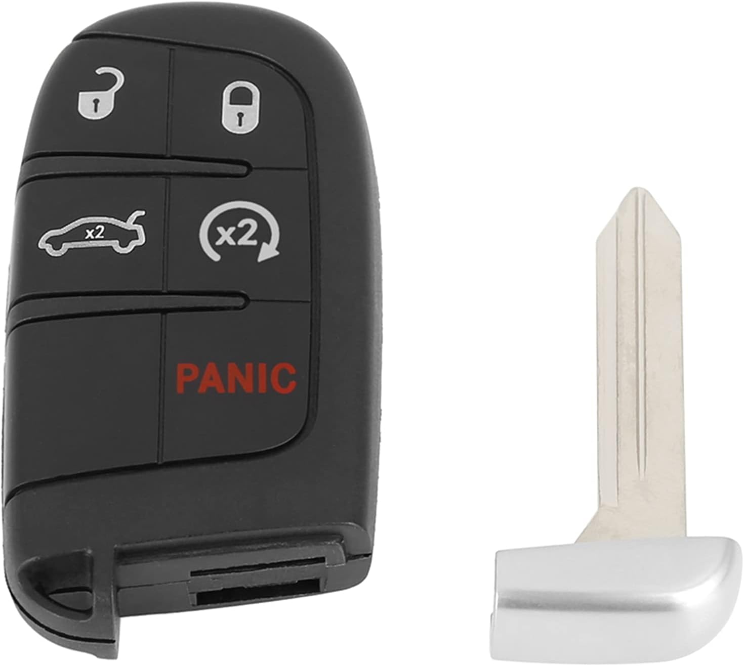 X AUTOHAUX 2 piezas de repuesto para llavero de automóvil para Dodge Journey 2012-2016 Dart 2013-2016 Challenger 2012-2014 Durango 2012-2014 Charger
