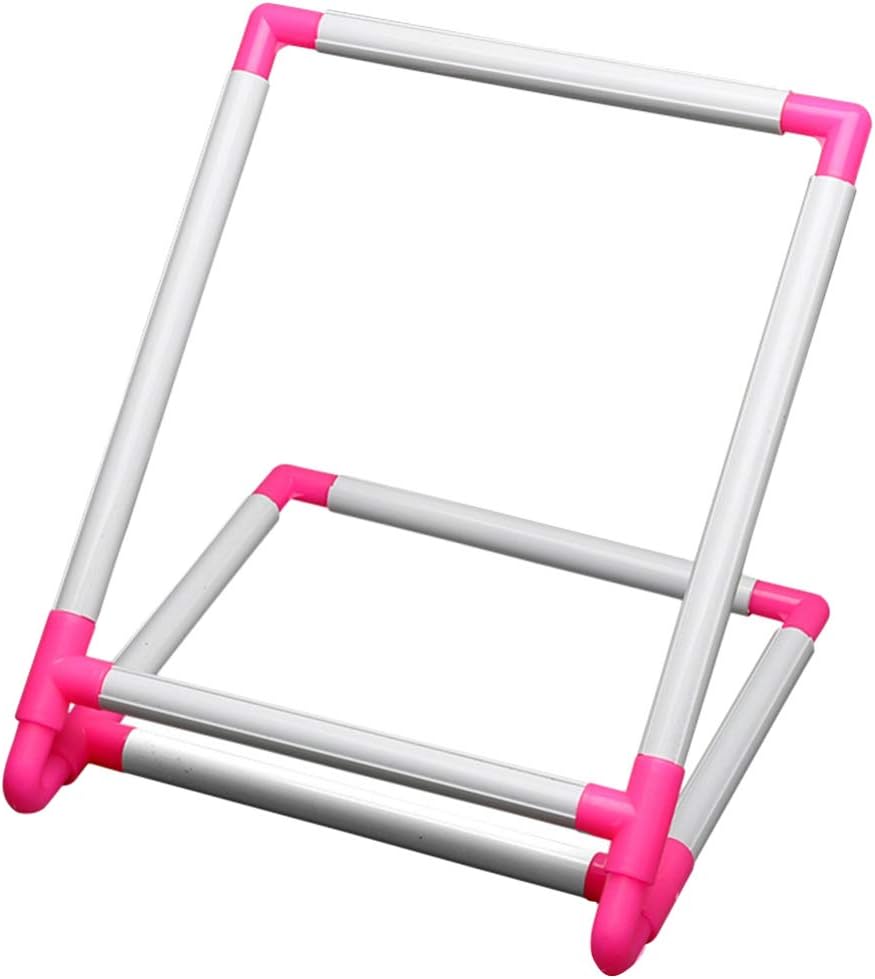 Soportes de alambre para estantes cruzados, soporte de piso, soporte de bordado de aro de bordado, marco de tapiz de bordado cruzado de escritorio