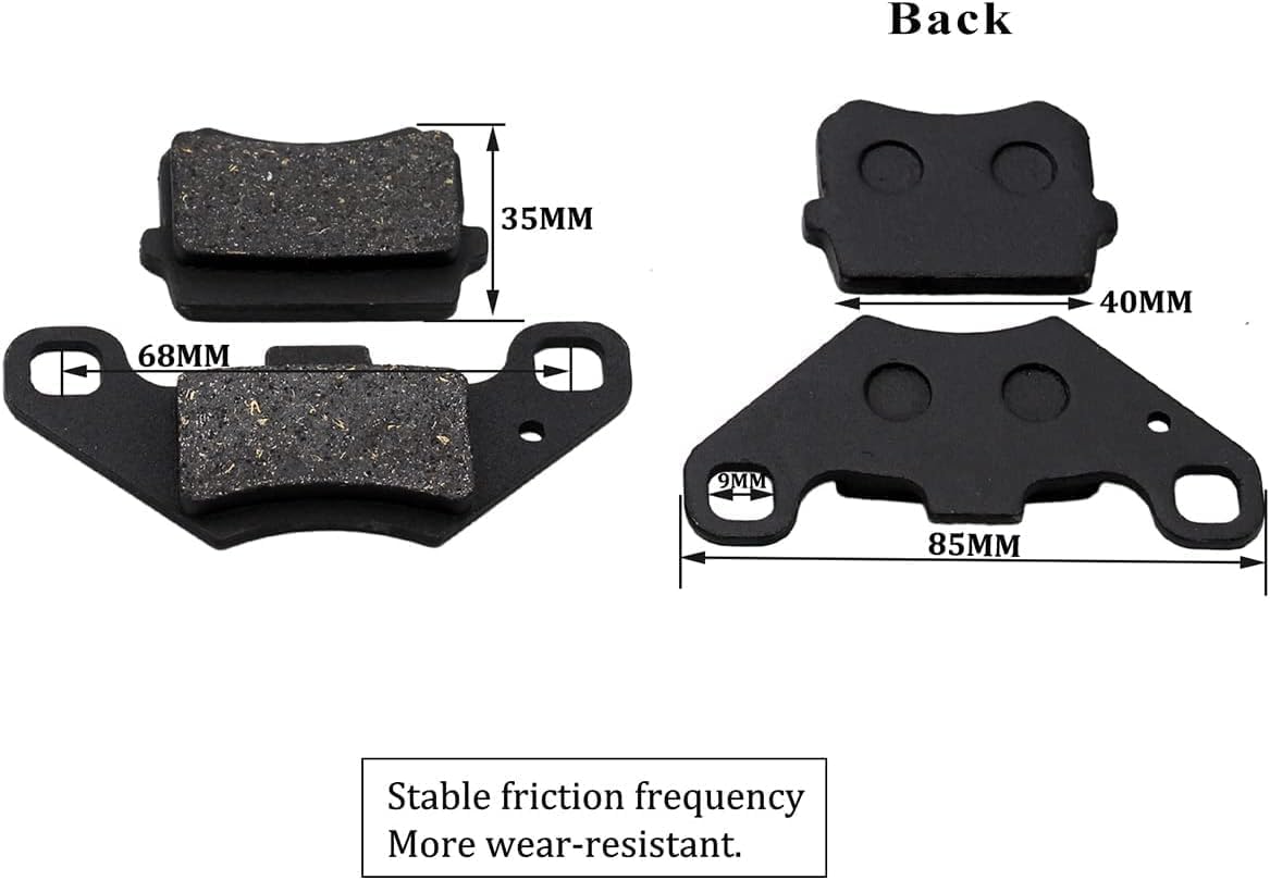 PRO BAT Kit de cilindro maestro de pinza de freno hidráulico trasero con pastilla de freno adicional para cuatro ruedas Baja para Go Kart carrito de