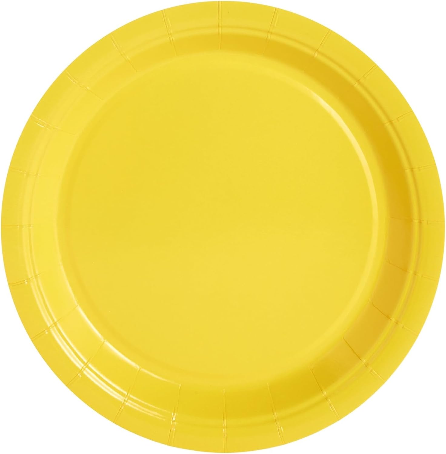 72 piezas de suministros de fiesta con platos de papel, tazas y servilletas para decoraciones de cumpleaños (sirve 24) (amarillo)