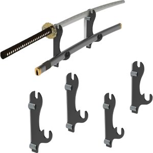 Soporte para espada, gancho para espada, soporte de pared para espada, soporte de pared acrílico de 2 capas, soporte para espada samurái, adecuado Soporte para espada, gancho para espada, soporte de pared para espada, soporte de pared acrílico de 2 capas, soporte para espada samurái, adecuado
