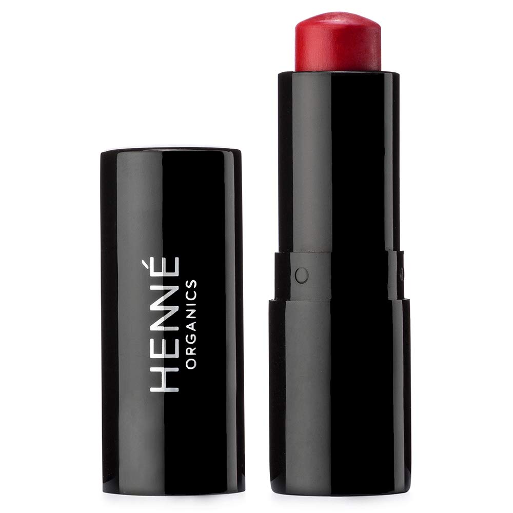 Henné Organics Tinte labial de lujo – Hidratante, color natural puro – Desire (rojo)