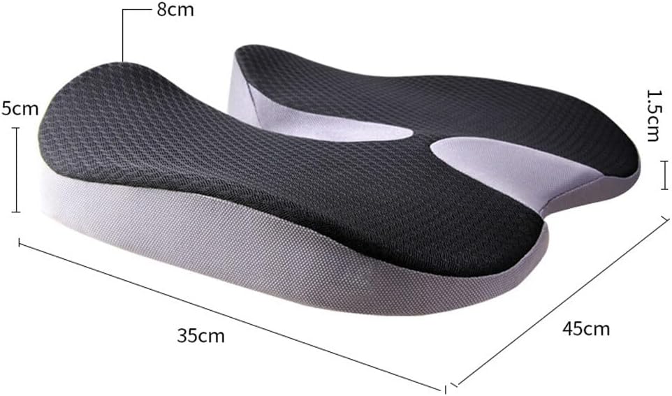 Cojín ortopédico antideslizante de espuma viscoelástica para próstata para coxis Sciaticaback, alivio del dolor, silla cómoda para asiento de