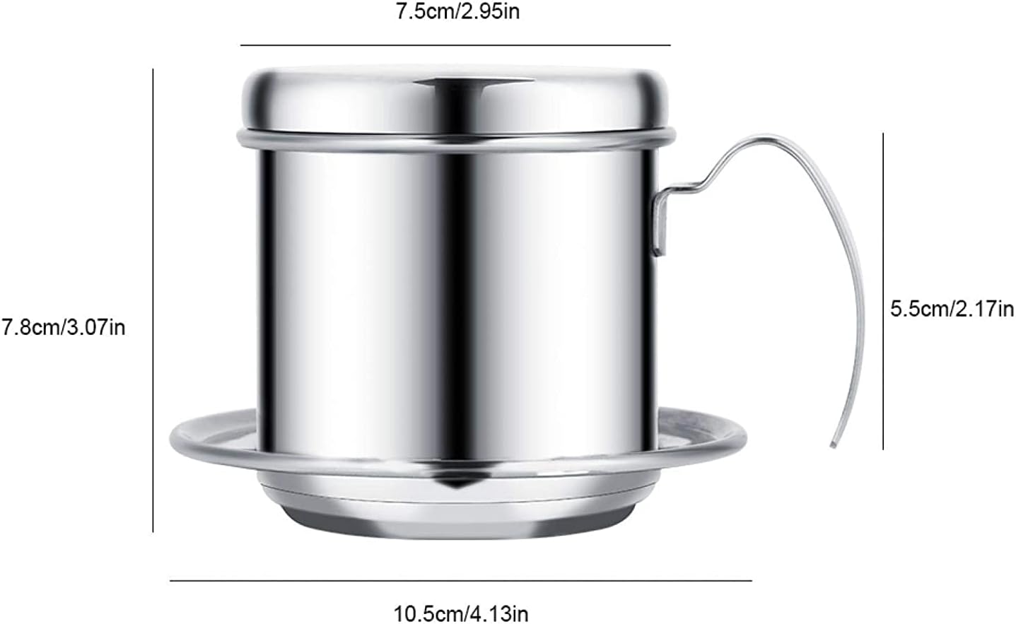 Filtro de café vietnamita, filtro de goteo de café vietnamita, cafetera vietnamita, cafetera de una sola porción, filtro de infusor de café manual,