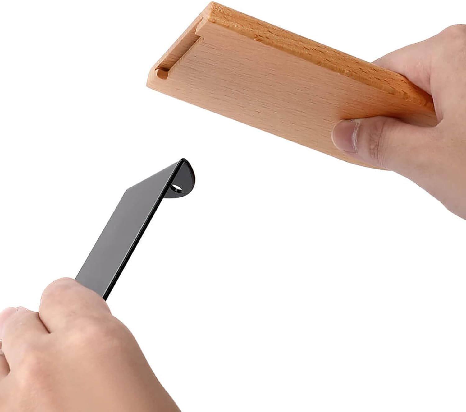 Sujetalibros decorativos de madera para estantes, habitación de niños, escritorio en casa, oficina, tapones para libros, DVD, 1 par2 piezas (5 x 3.1