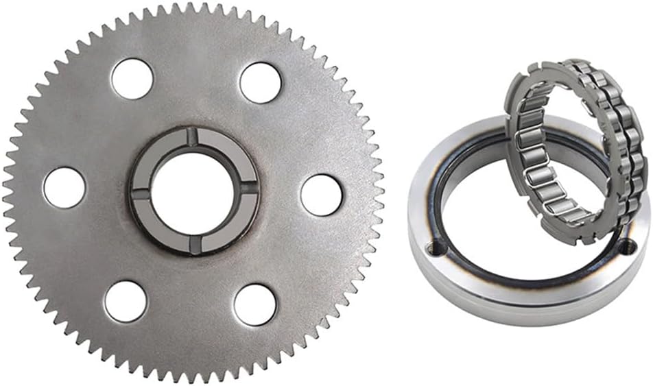 Motorcycle One Way Bearing Starter Clutch Gear Assy for Yamaha MT03 MT-03 XT660R 25KW XT660X XT660Z Tenere Assembly Parts (Color  One Way Bearing)