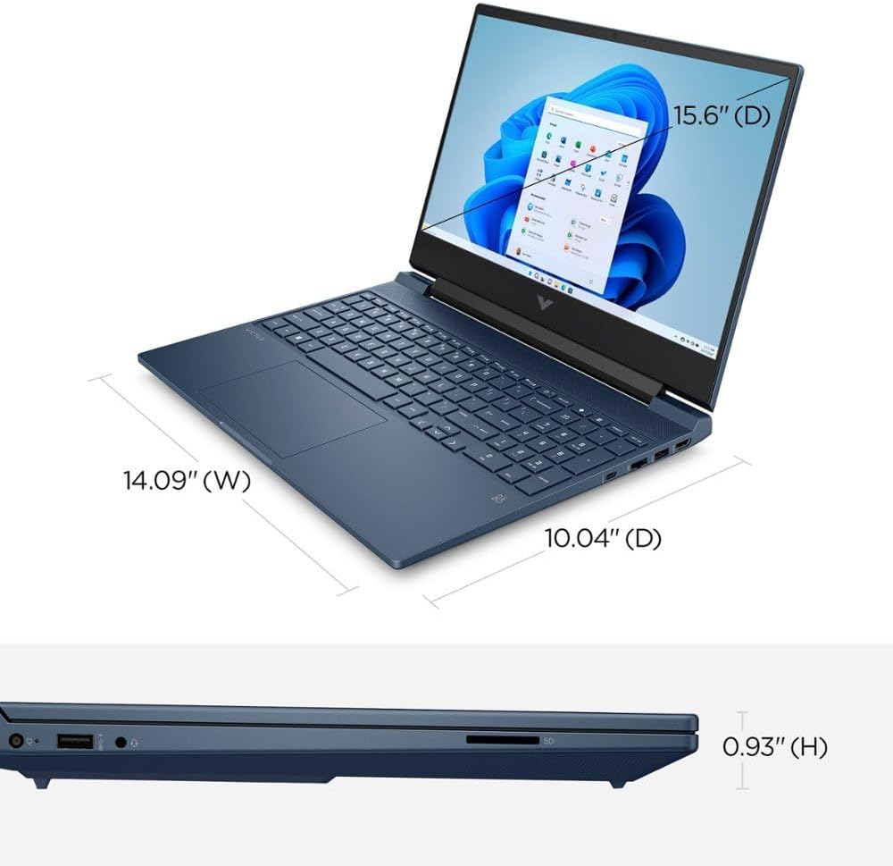 HP Victus 15 – Laptop para juegos 2023, pantalla de 15.6 pulgadas de 144 Hz, procesador Intel Core i5-13420H, gráficos NVIDIA GeForce RTX 3050, 64
