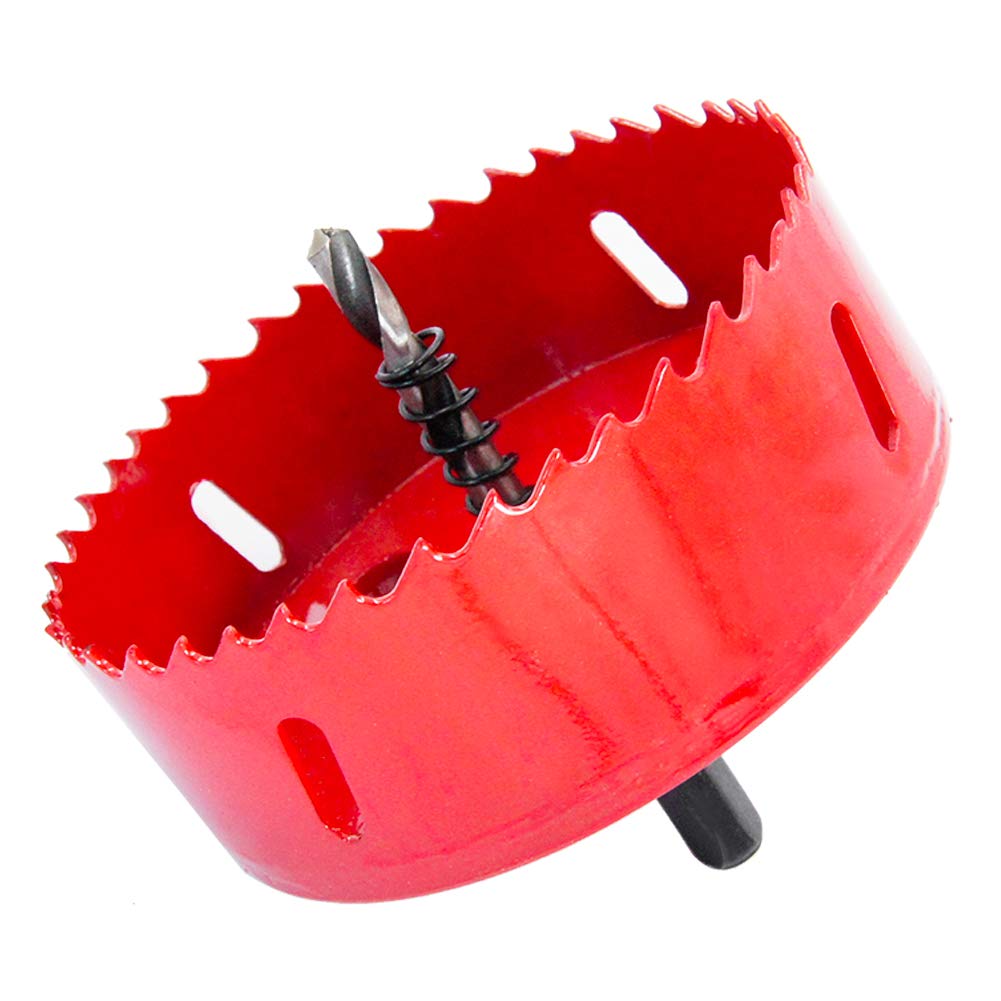 Laiwei HSS – Cortador de agujeros de 3.937 in, sierra y cortador de agujeros bimetálicos para paneles de yeso y chapa de plástico de madera, 3-1516