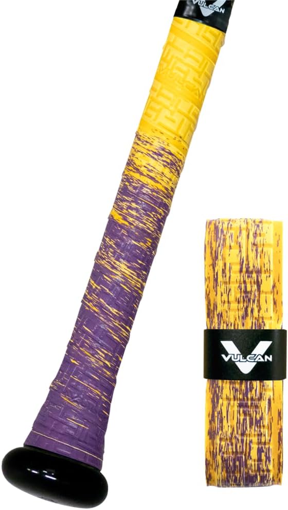 Vulcan Sporting Goods Co. Agarre de murciélago de 0.039 in, Mardi Gras (V100-MARDI)