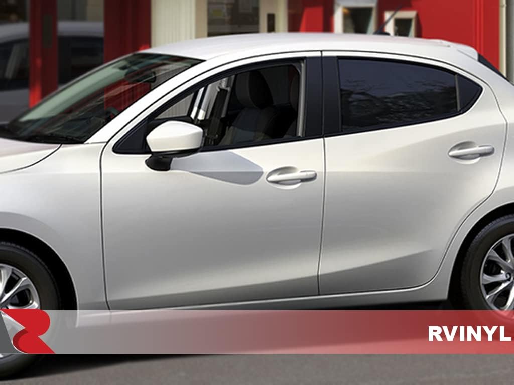 Rtrim – Calcomanía para poste de pilar compatible con Mazda Mazda2 2011-2014, color negro brillante